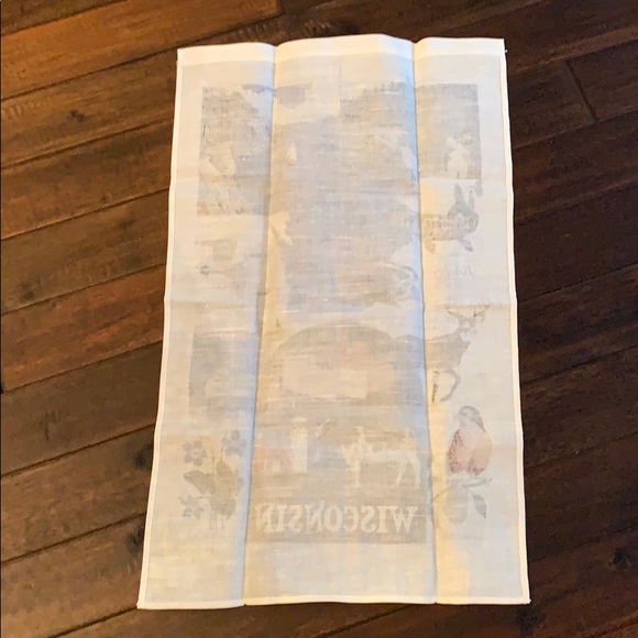 Wisconsin State Highlights Linen Kitchen Towel - Picture 8 of 8